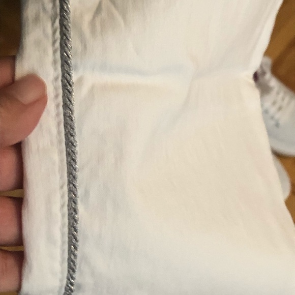 MADE IN ITALY white fancy pants joggers one size - Picture 10 of 16